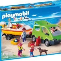 Playmobil- 4144 Family Van with Boat and Trailer