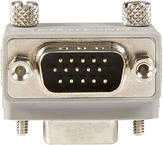 StarTech Right Angle VGA Adapter - Right Angle VGA to VGA - Male/Female - Type 2 - Male VGA to Female VGA (GC1515MFRA2), grey - Image 2