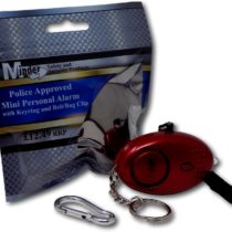 Minder 140db Police Approved Metallic Red Personal Rape Attack Alarm with Torch