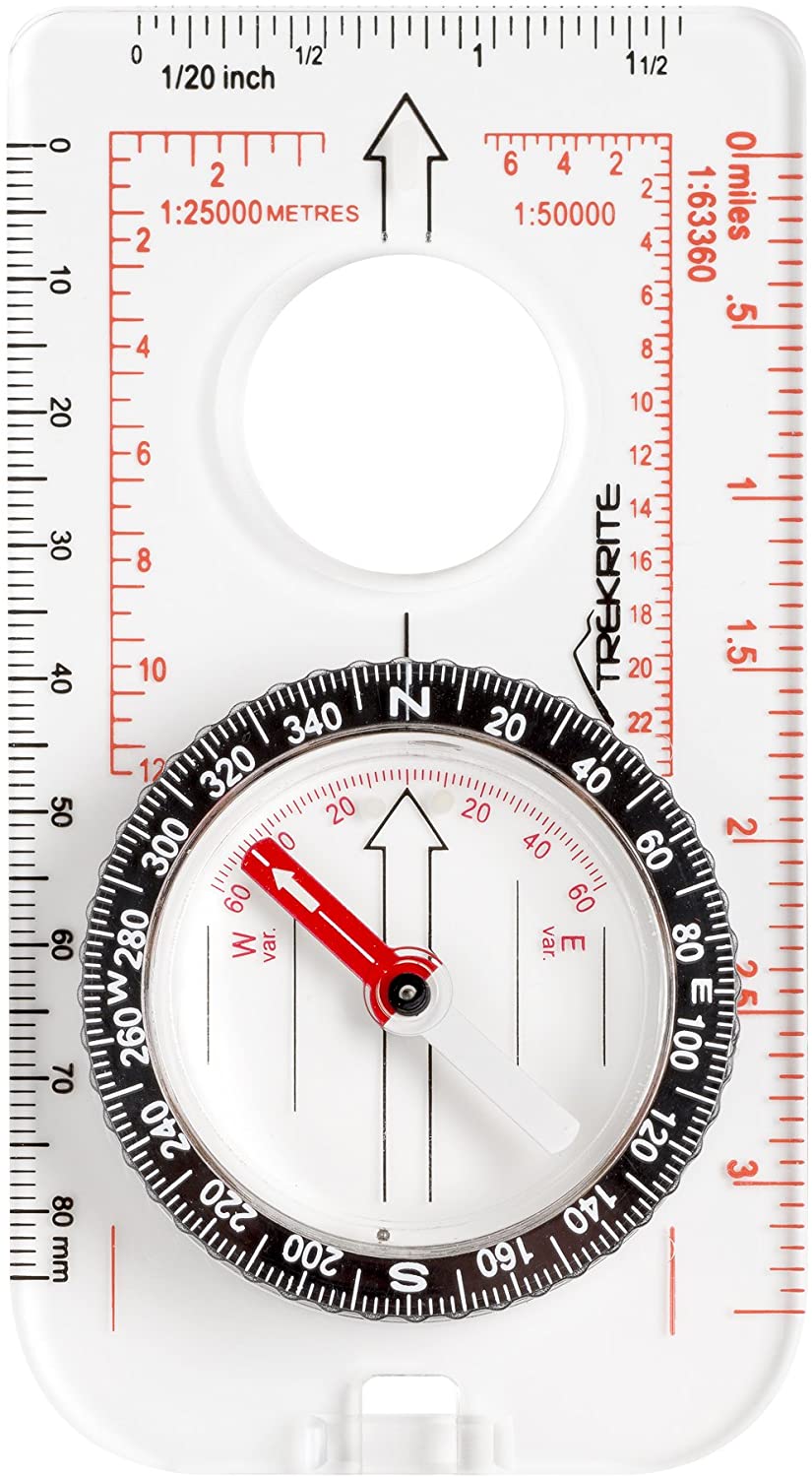 Trekrite Explorer Compass for Map Reading and Navigation - UK Based - 12 Months Guarantee - Safety Lanyard - Image 2