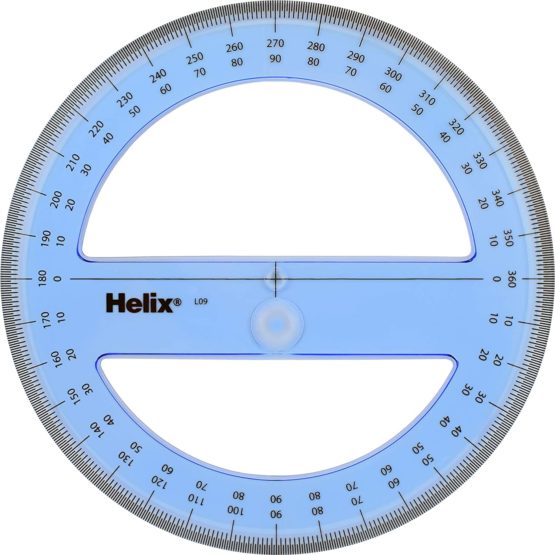 Helix 15cm / 360 Degree Protractor Angle Measure