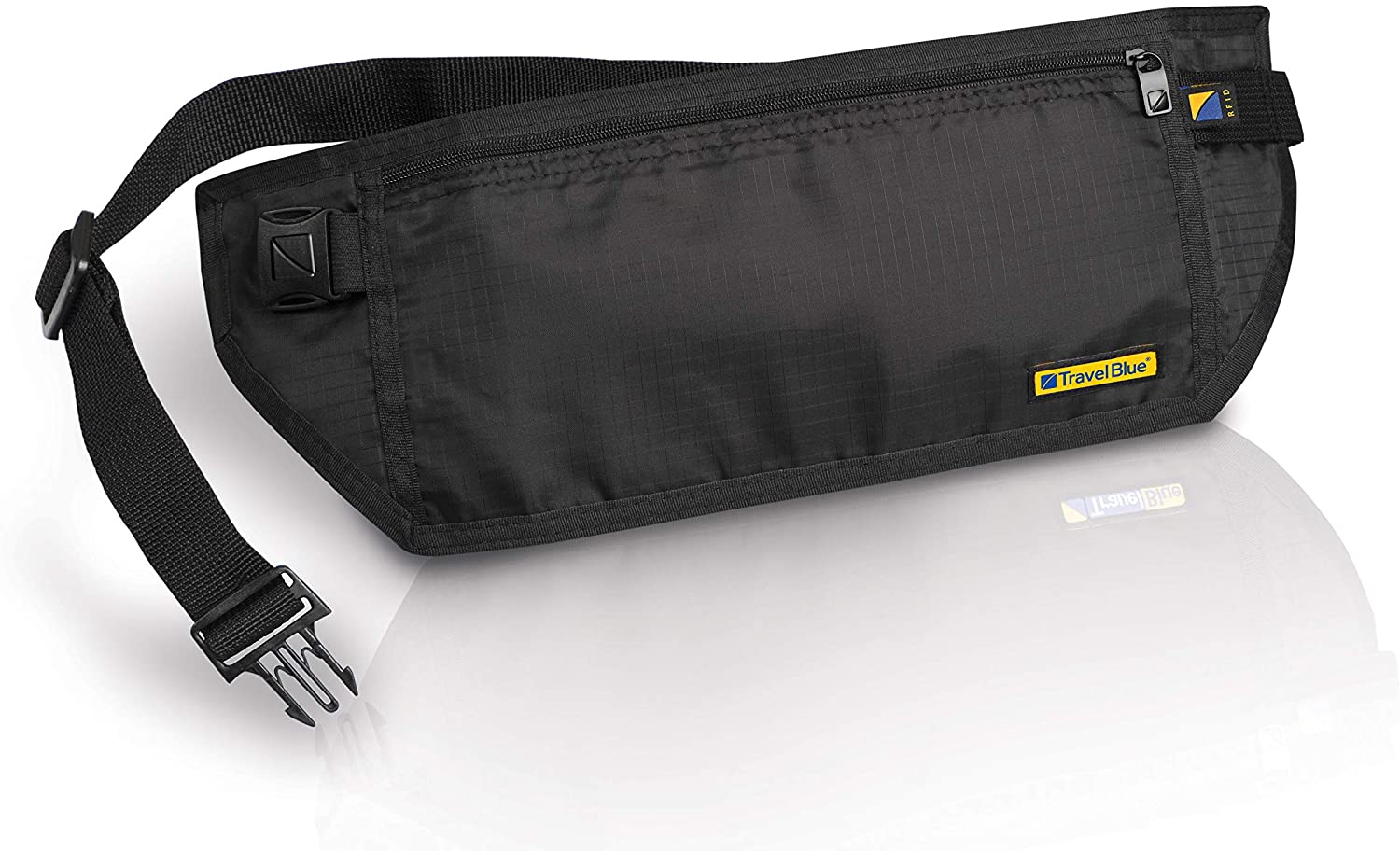 Travel Blue Lightweight RFID Blocking Money Belt, Passport Holder Travel Wallet & Bum Bag