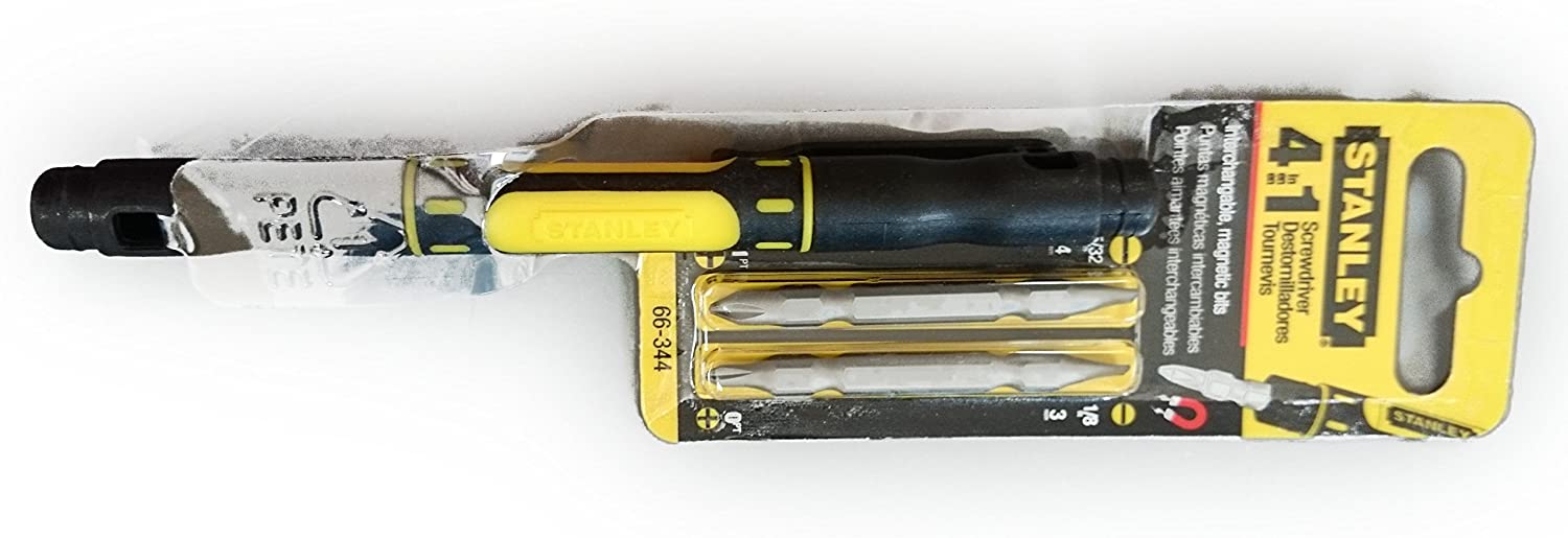 Stanley 66-344M 4-in-1 Pocket Screwdriver, Black - Image 2