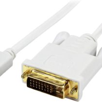 StarTech 6 foot Mini DisplayPort to DVI Active Adapter Converter Cable - 6 ft (1.8m) Active mDP to DVI M/M Cable - 1920x1200 - White (MDP2DVIMM6WS)