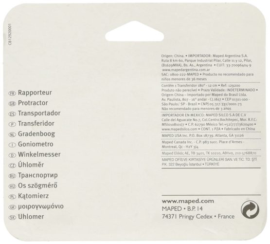 Maped 129200 protractor - protractors (Aluminium, Aluminium) - Image 2