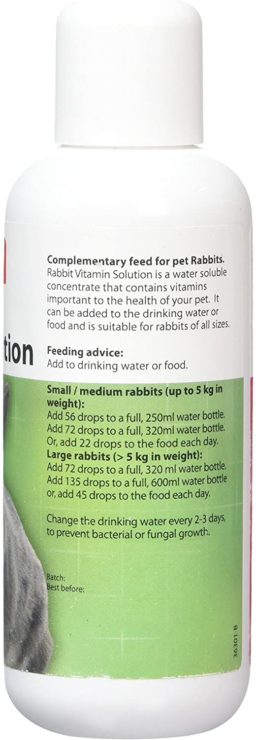 Beaphar Multi Vitamin Solution for Rabbit 100 ml, 100 ml (Pack of 1) - Image 2