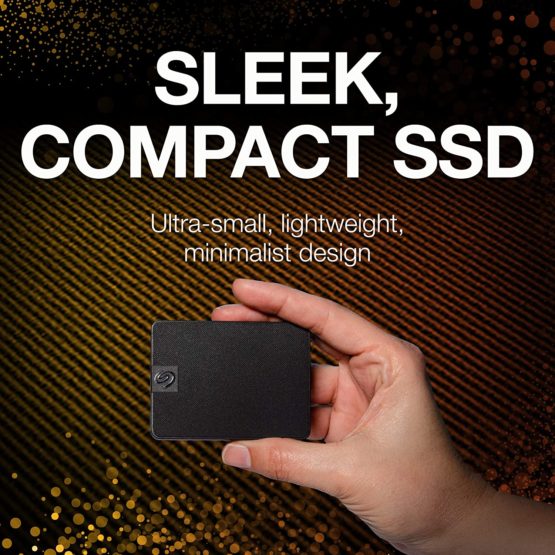 Seagate Expansion SSD, 500 GB, Portable External Solid State Drive for PC and Mac, and Three-year Rescue Services (STJD500400) , Black - Image 2