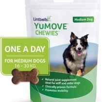 Lintbells | YuMOVE ONE-A-DAY Medium Chewies For Dogs | Hip and Joint Supplement for Stiff Dogs | 30 Chews - 1 Month supply