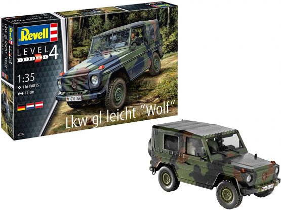 Revell RV03277 03277 3277 1:35 Lkw gl Leicht 'Wolf' Plastic Model Kit, Various, 1/35