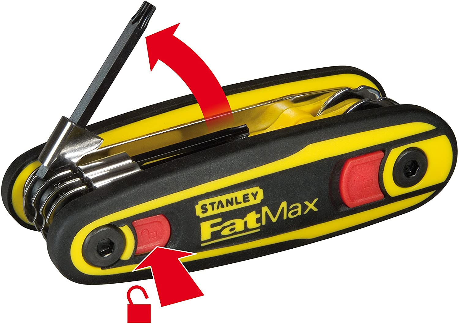 Stanley 097553 T9 - T40 Fatmax Locking Hex Key Set Torx, Silver - Image 4