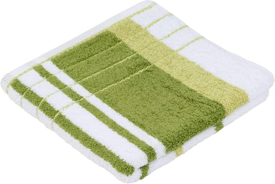 Gözze Hand Towel, Weiß/Limone, 50 x 100 cm - Image 2