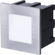 EMOS LED Recessed Orientation Light 80 1.5 W Warm White IP54 Aluminium Stainless Steel 9 x 8.5 x 7 cm