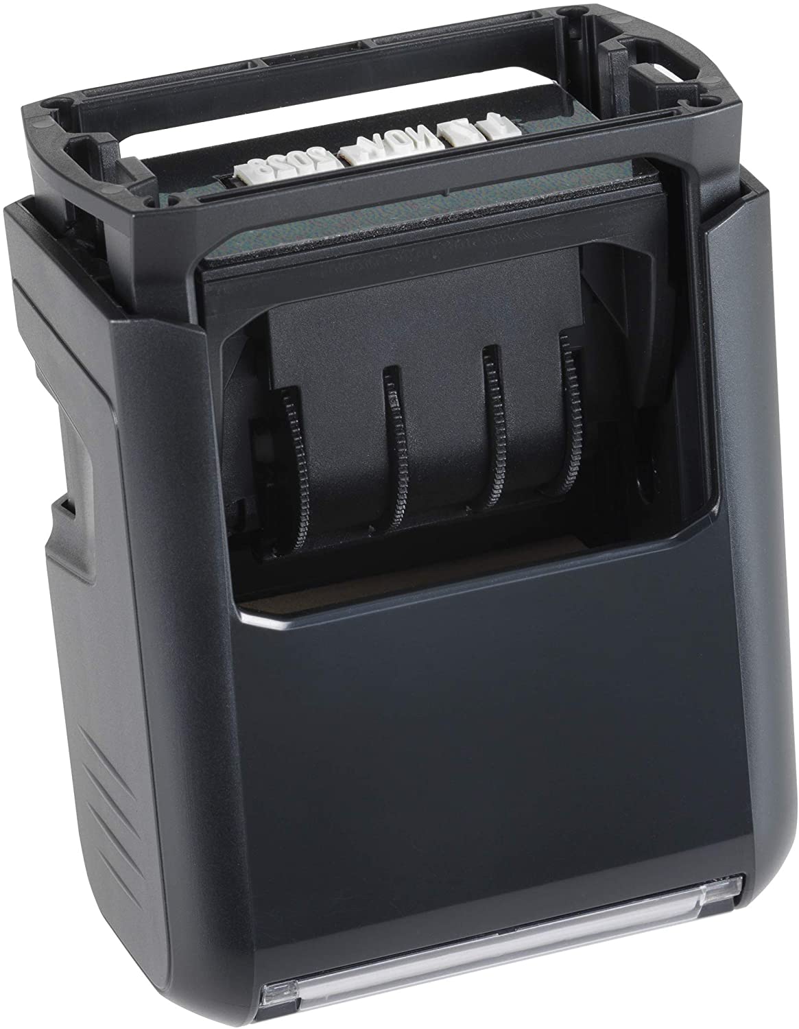 Trodat Printy 4750 Dater Stamp with English Phrase RECEIVED, Self Inking, Red Ink Date and Blue Text, Black Body - Image 4