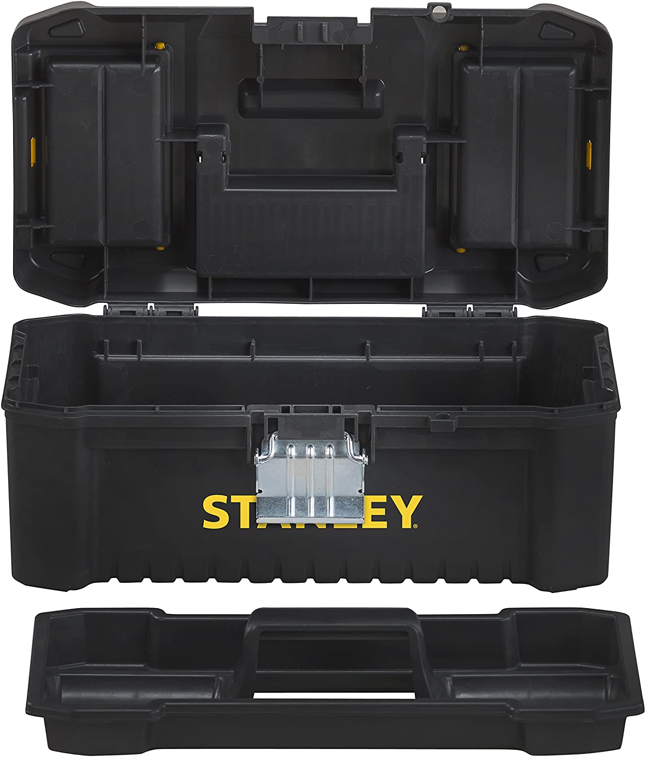 Stanley STST1-75515 Low Essential Tool Box, Black/Yellow, 12.5-Inch, 12.5 in - Image 2