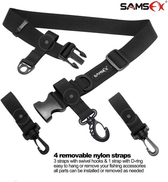 SAMSFX Adjustable Nylon Waist Belt Straps for Waterproof Carp Coarse Fishing Chest Waders Wellies - Image 4