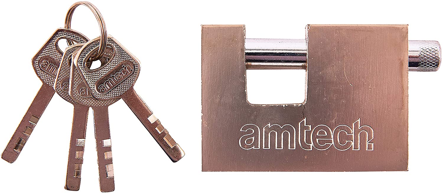 Amtech T1677 70mm Steel Shutter Padlock, Silver