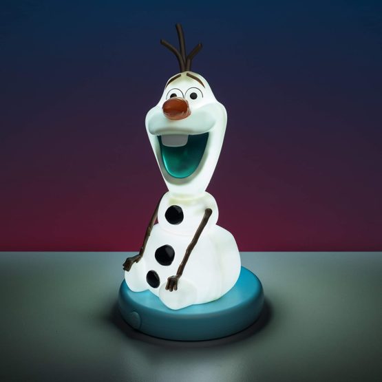 Paladone Frozen Olaf Light | Perfect Night Light for Kids | Desks, Shelves, Table Top Soothing Moodlight | Childrens Classic Disney Lamp [Energy Class A] White - Image 3
