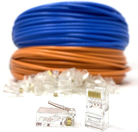 Mr. Tronic 100 RJ45 Ethernet Connectors | 8P8C Crimp Modular Plugs | High-Speed LAN Gigabit Internet Connection | Ideal for Game Consoles, PC, Router, Modem, Switch, TV (100-Piece Pack, CAT6 STP) - Image 3