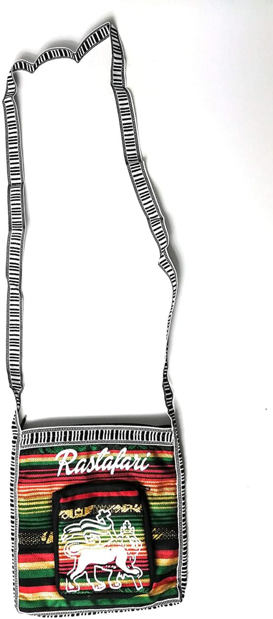 Wigwam Cute small hand made Rasta Bob Marley print cross body tote bag (Bob) - Image 2