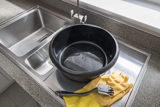 Addis 518080 Round Washing Up Bowl, Black, 7.7 LTR - Image 2