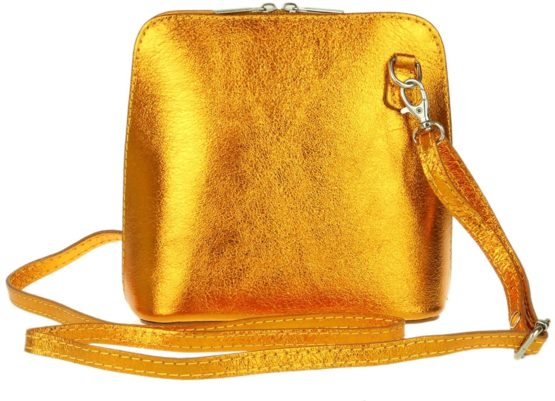 Girly HandBags Metallic Genuine Leather Cross Body Shoulder Bag