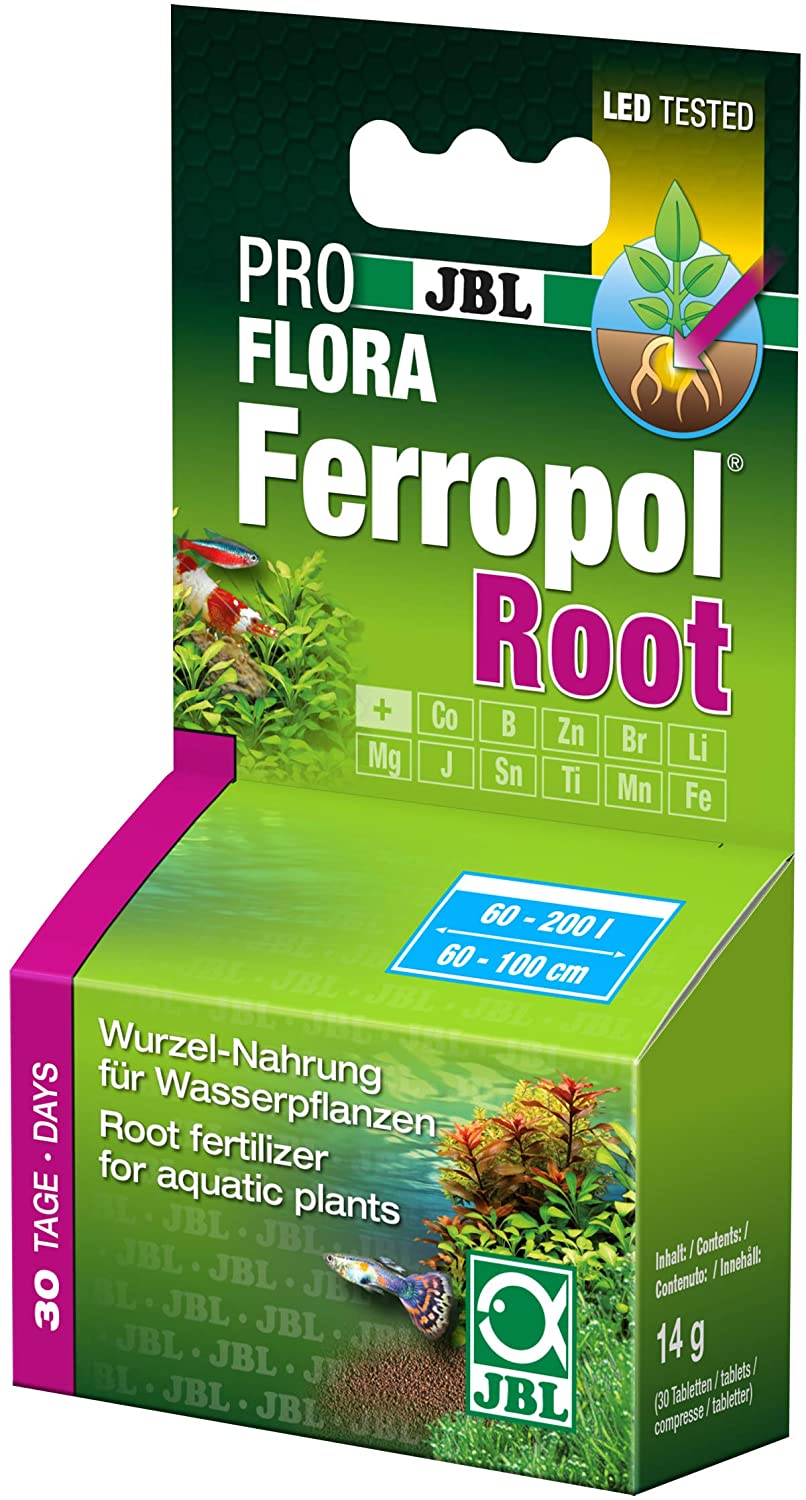 JBL Ferropol Root, Fertiliser tablets for strong plant roots in the aquarium beige, 14 g (1er Pack)