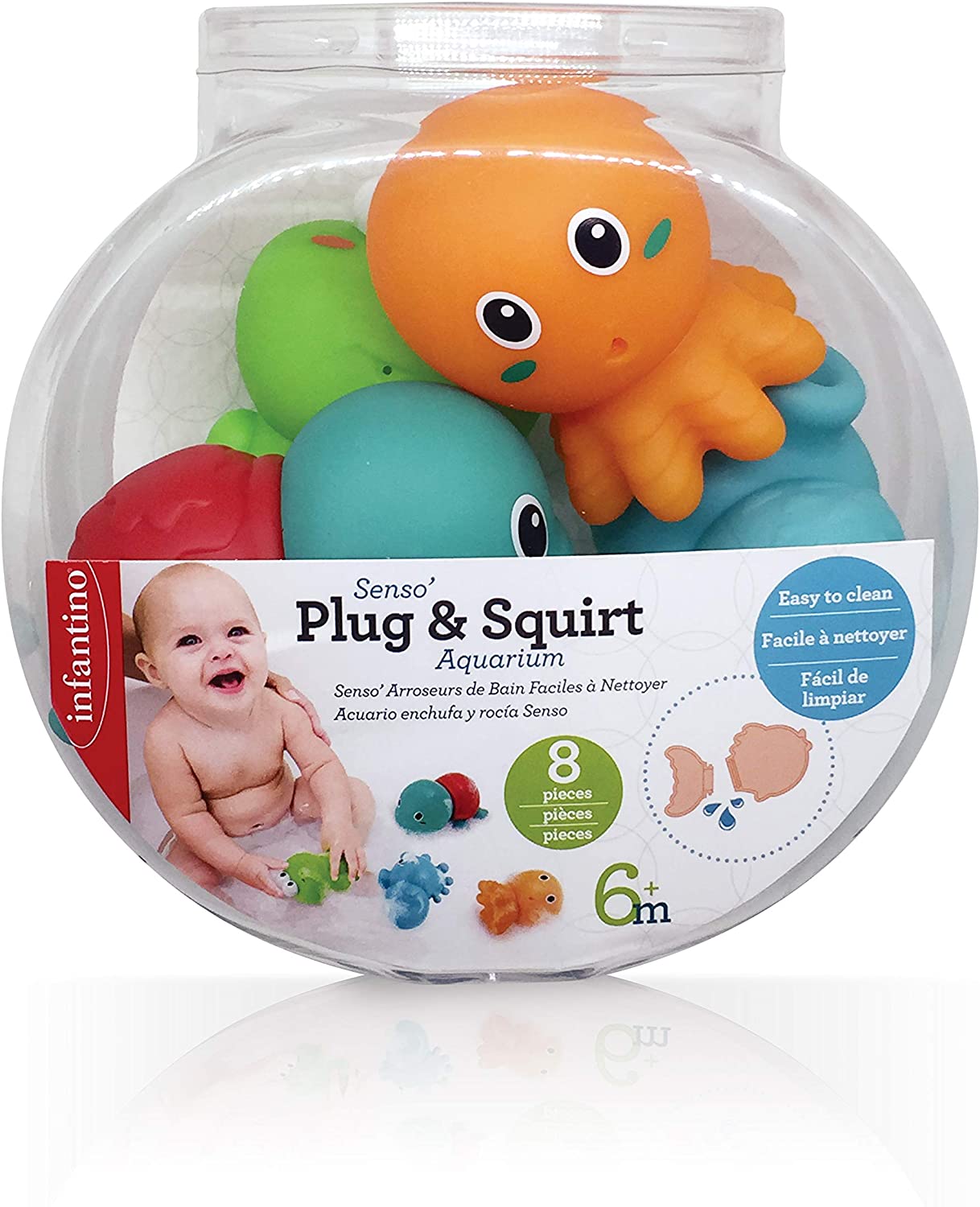 Infantino Sensory Plug & Play Plumber Robot Bath Time Set - Image 2