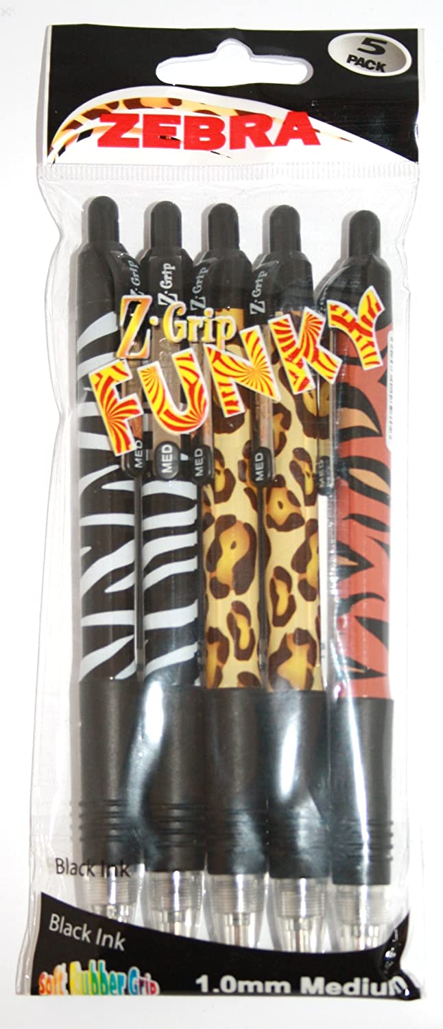 Pens Ballpoint, Smooth & Funky Ballpoint Pens with Pocket Clip, Retractable Black Ink Ballpoint Pens