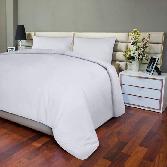 Utopia Bedding Duvet Cover Set - Brushed Microfibre Duvet Cover with Pillowcases (Double, White) - Image 4