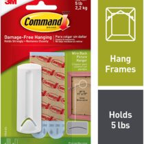 3M Command Hook Wire Backed Picture Hanging Hook - White