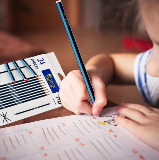 Arpan Durable, Snap-Resistant & Long Lasting HB School Pencils for Children, Teenagers & Adults, Ideal for Drawing, Writing, Office Desk & General Work (Pack of 24) - Image 2