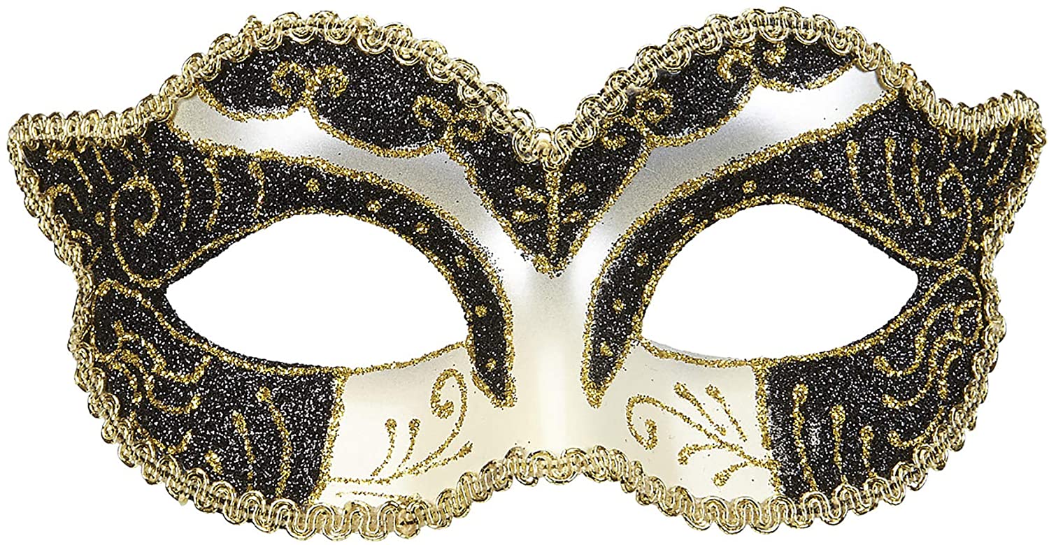 WIDMANN 04695, Duchess Mask With Glitter, Adult Woman, Venetian Carnival, Eighteenth, Nineteenth Century, Theme Parties