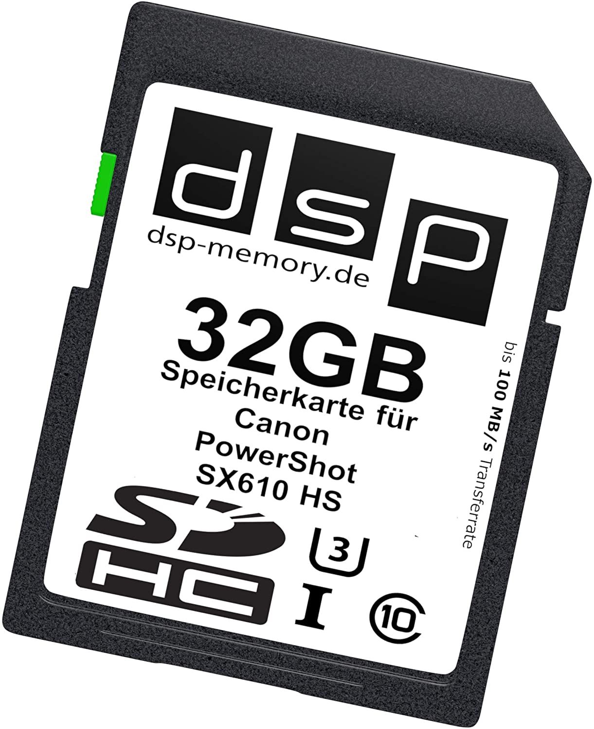 32GB Ultra Highspeed Speicherkarte für Canon PowerShot SX610 HS Digitalkamera, schwarz/blau - Image 3