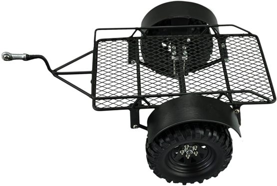 Amewi Amxrock 22164 Wire Floor Trailer – Silver Plated - Image 2