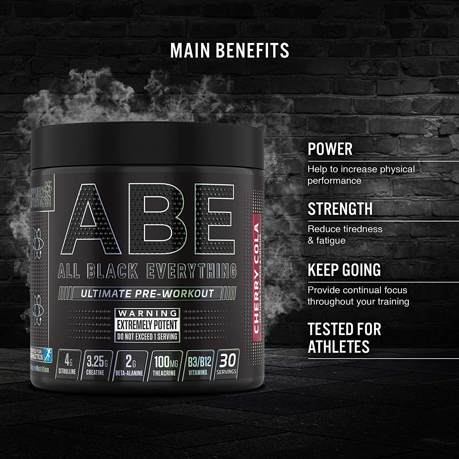 Applied Nutrition ABE All Black Everything Pre Workout Powder Energy ...