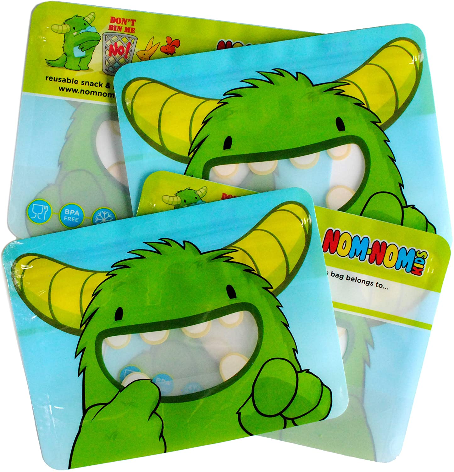 Nom Nom Kids, Green, 20 x 15cm