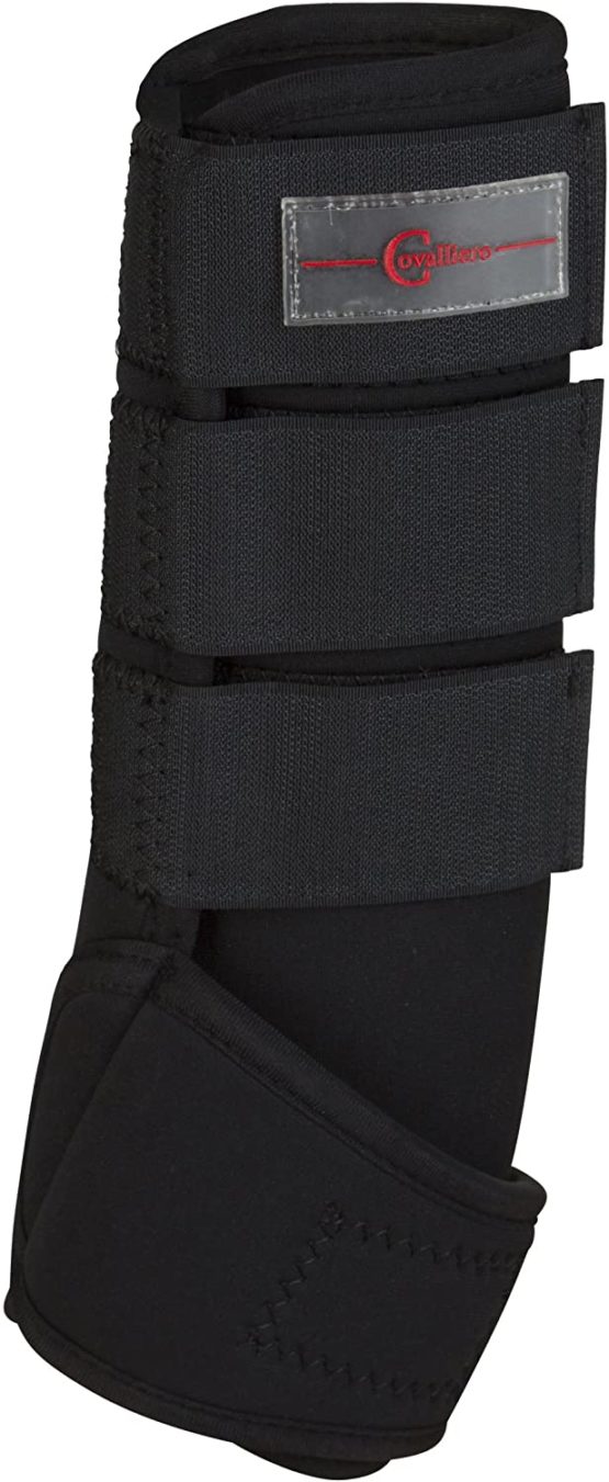Kerbl 320131 Fetlock Boots Synthetic Rubber Pony Set of 4 Black