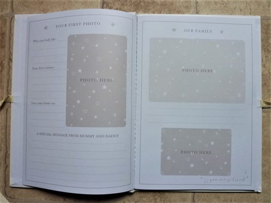 Bambino Little Star Baby Record Book A4-CG1526, Paper/Card - Foiled, One - Image 4