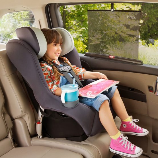 Brica by Munchkin Smart Car Window Sun Safety Shade,  Provides Maximum UVA UVB Protection, Automatically Rolls up and Down with Car Window - Image 2