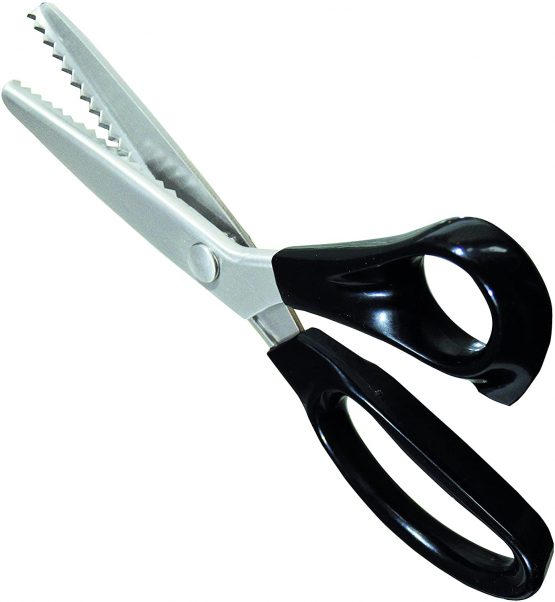 Kleiber 235 mm Tailors Stainless Steel Pinking Shears-Black Handle, Medium - Image 3