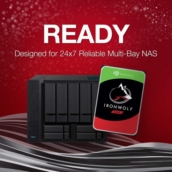 Seagate 8 TB IronWolf NAS 3.5 Inch Hard Drive ST8000VN004 (SATA 6 Gb/s/256 MB/7200 RPM) - Image 2