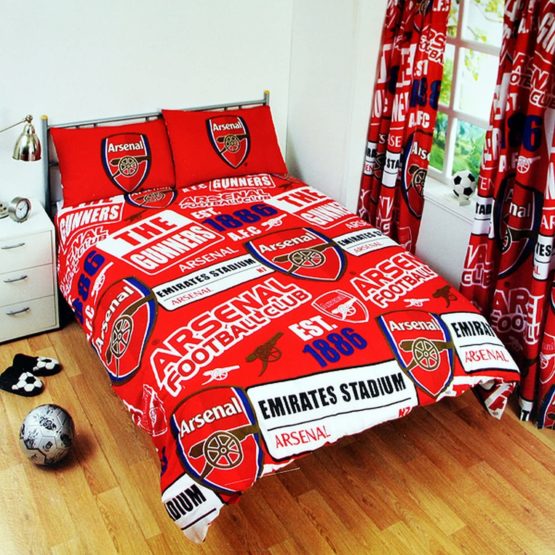 Arsenal Official Single Duvet Set - Multi-Colour - Image 2