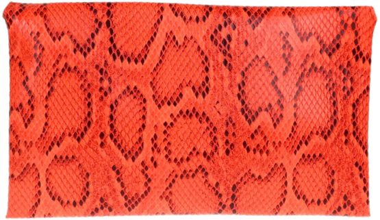 Girly HandBags Snake Skin Envelope Clutch Bag - Image 3