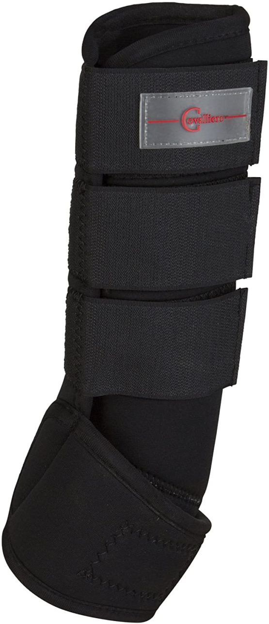 Kerbl 320131 Fetlock Boots Synthetic Rubber Pony Set of 4 Black - Image 2