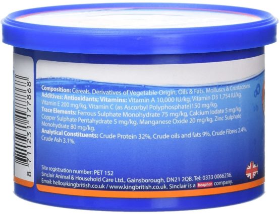 King British Goldfish Sinking Pellet 140g - Image 2