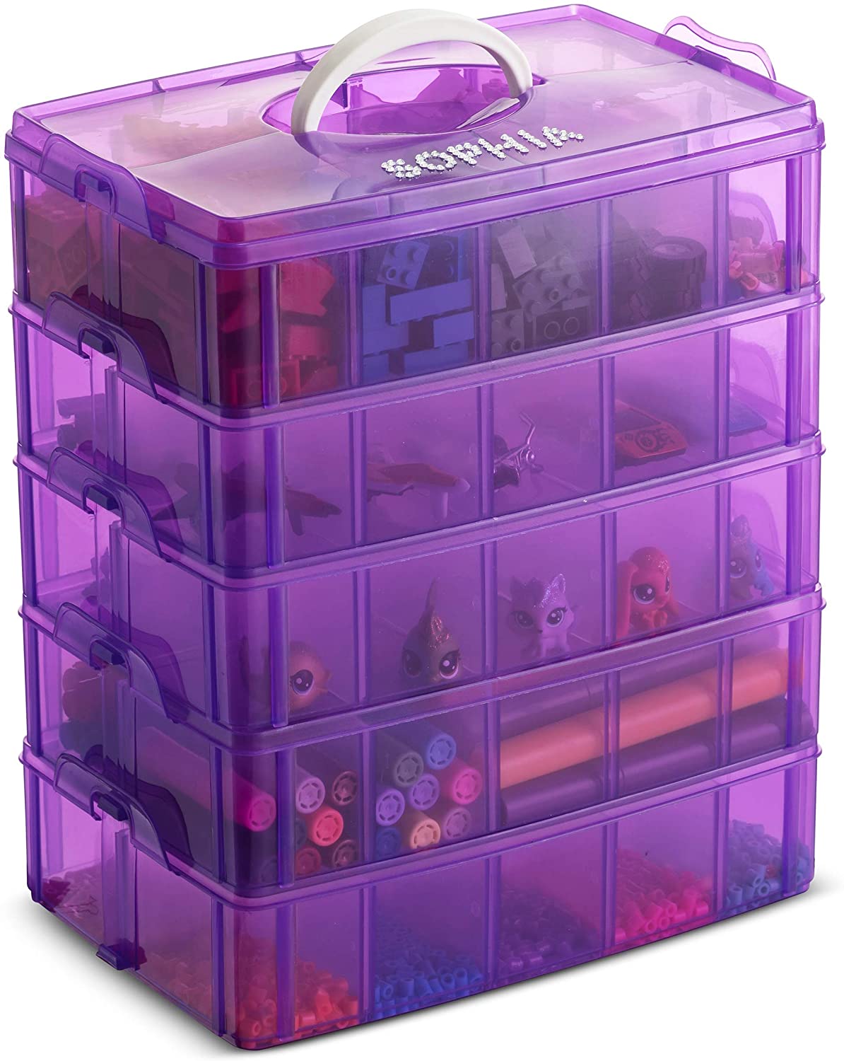 aldi stackable toy storage