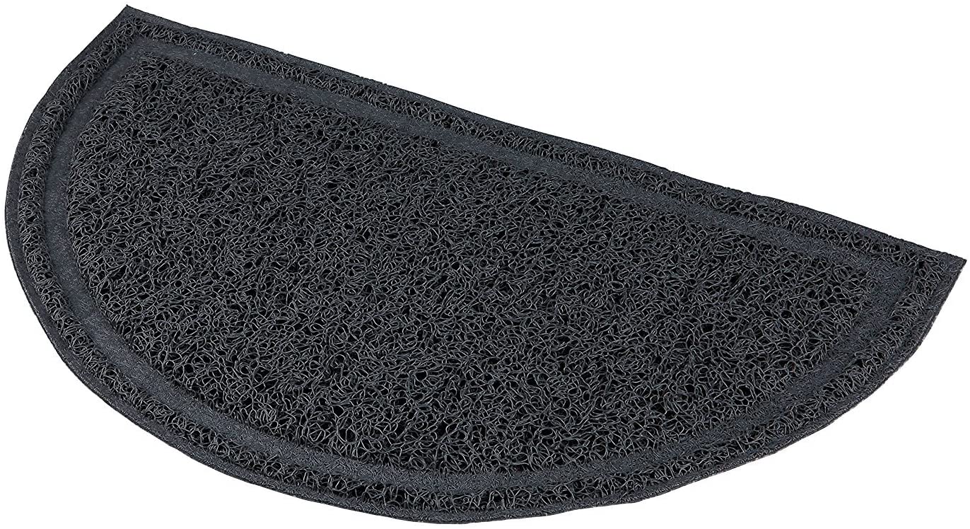 Trixie Cat litter tray mat, semi-circular, PVC, Gray