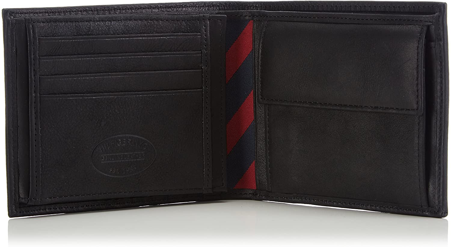 Tommy Hilfiger Men’s Johnson Wallet with Coin Pocket, Black (Black), One Size, OS - Image 4