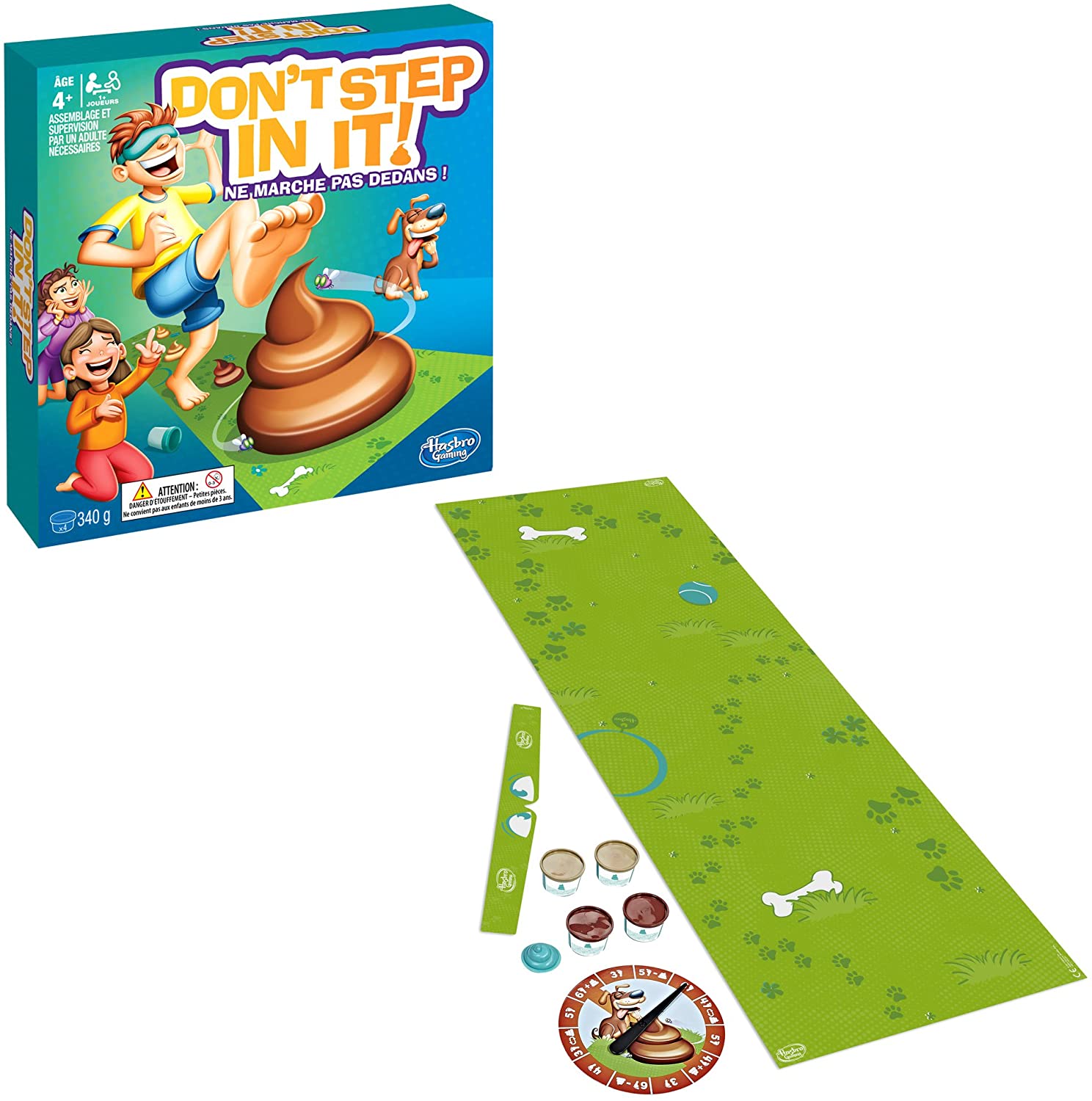 Hasbro Gaming - Don't Step In It - E2489 (French Version), Multicolor, std