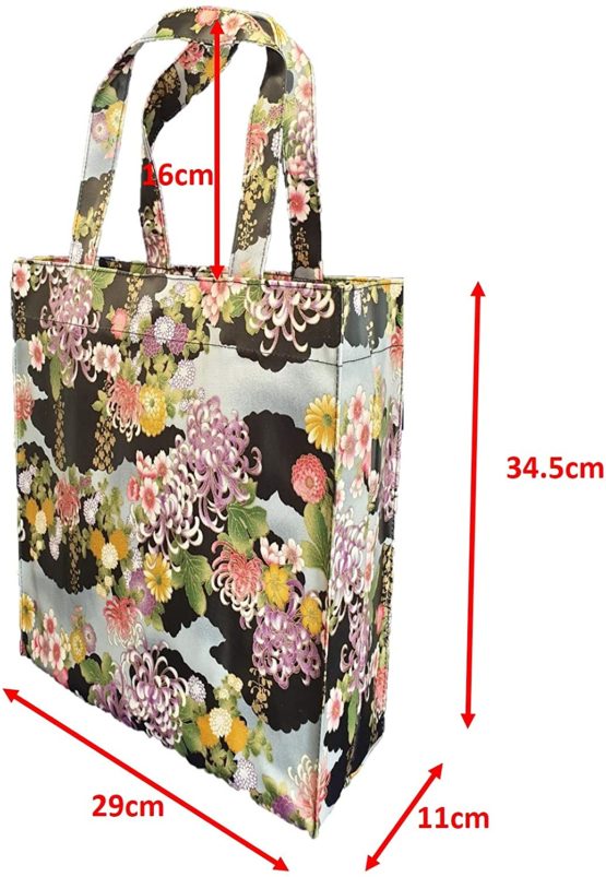 Shopping Bag, Bookbag with Gusset, Music Bag, Tote Bag, Water Proofed Oilcloth Tote, PVC-coated bag - Image 2